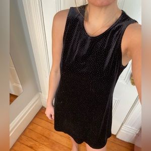 Vintage VTG Star lit black dress